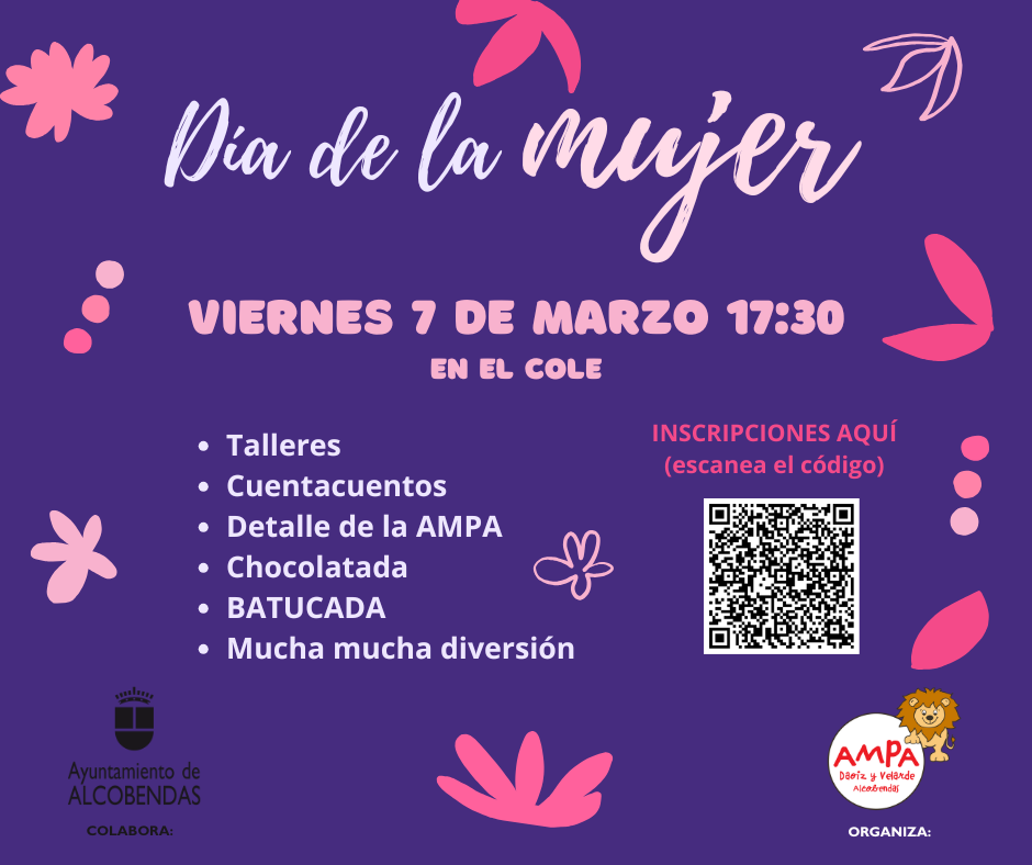 Día de la Mujer. Actividades en el colegio Daoiz y Velarde de Alcobendas