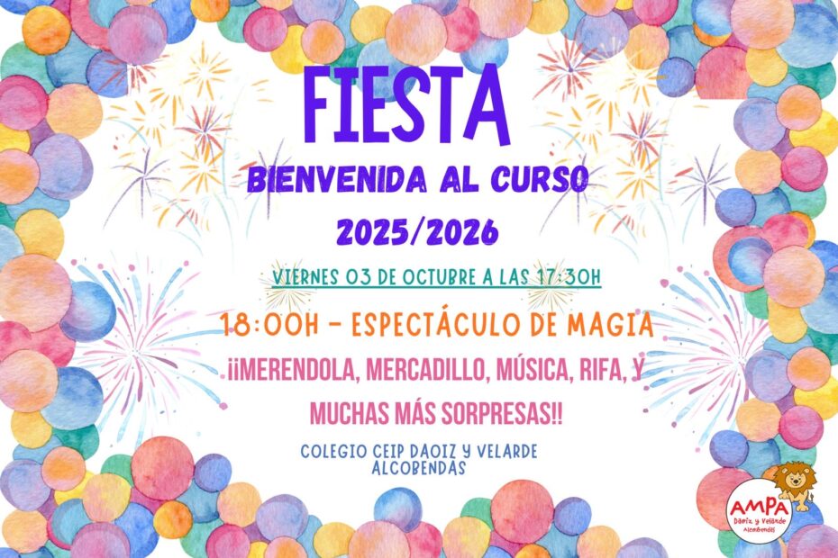 Fiesta de Bienvenida al curso 2025 - 2026
