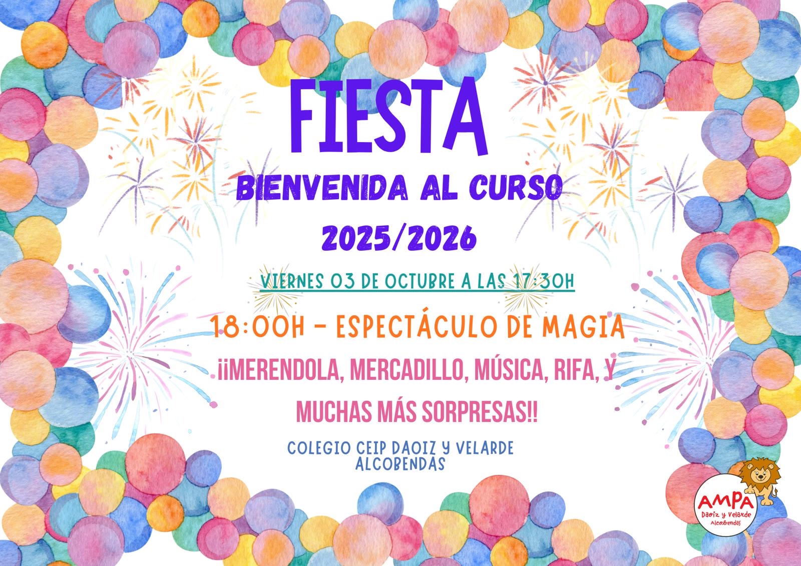 Fiesta de Bienvenida al curso 2025 - 2026
